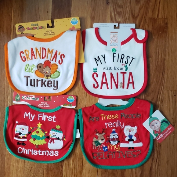 holiday baby bibs
